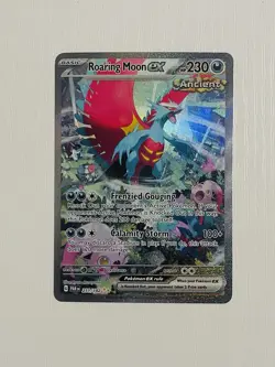 The Pokemon Company Roaring Moon ex 251/182 Paradox Rift Holo SIR NM - Image 1
