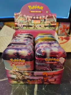 Pokemon TCG Galar Power MINI TIN Full Set + Display + Extra - EMPTY-NO PACKS. - Image 1