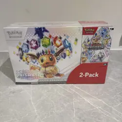 Pokemon TCG Prismatic Evolutions Costco Bundle ETB + Booster Bundle New & Sealed - Image 1