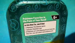 Pokemon TCG Kanto Friends Mini Tin (2 Booster Packs) New & Sealed Squirtle Tin - Image 4