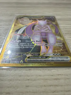Pokemon TCG Team Rocket's Mewtwo EX 240/182 Near Mint Condition Hyper Rare Holo - Image 3