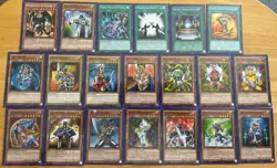 Lot 20 DARK MAGICIAN GIRL Yu-Gi-Oh 1st Edition 1996 Spell Card Knight Gadget Set - Image 1