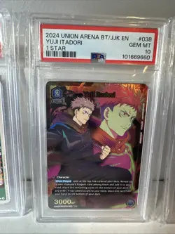 One Piece-Union Arena Graded Lot (Yuji, Inuarashi, Eustass Kid) PSA 10’s And 9 - Image 3