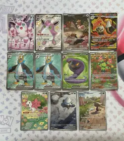 Pokemon TCG - Lot Of 11 S&V Era IR/Full Art Cards - Wigglytuff, Spearow, Etc. - Image 1