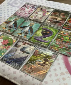 Pokemon TCG - Lot Of 11 S&V Era IR/Full Art Cards - Wigglytuff, Spearow, Etc. - Image 2