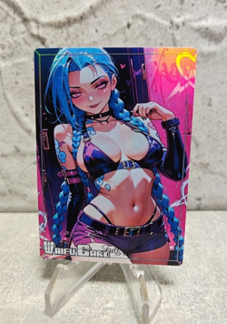 Jinx Trading Card Waifu Goddess Story Anime Girl holo Karte Manga Full Art - Image 1