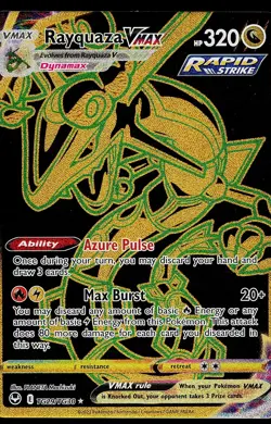 Pokemon Card - Rayquaza VMAX Silver Tempest TG29/TG30 Secret Rare - Image 1