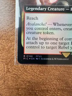 Magic MTG Final Fantasy - Barret, Avalanche Leader EXTENDED ART FOIL 0166 - Image 2