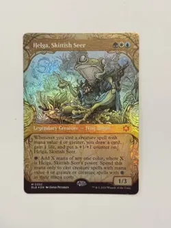 Helga, Skittish Seer Foil Showcase Bloomburrow NM MTG - Image 1
