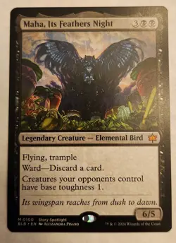 Maha, Its Feathers Night BLB #100 Mythic Regular NM+ - Image 1