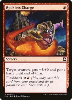 1 x Reckless Charge - NM MTG Foil - Eternal Masters - Image 1