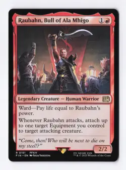 Raubahn, Bull of Ala Mhigo 0151 (R) MTG Final Fantasy (FIN) (EN) - Image 1