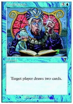 Moderate Play, English MTG Foil Inspiration - Foil 7th Edition Magic the Gatheri - Image 1