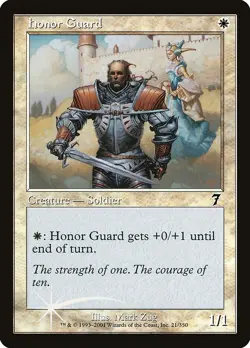 Honor Guard 1x FOIL MtG FOIL Seventh Edition SP/NM - Image 1