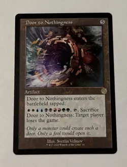 MTG Door to Nothingness - The Brothers' War Retro Frame Artifacts LP - Image 1