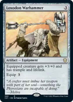 Loxodon Warhammer - Commander 2021 #249 MTG Magic The Gathering - Image 1