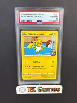 Pikachu On The Ball Futsal Promo #001 PSA 10 - Image 1