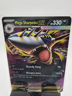 Pokemon TCG Mega Sharpedo EX 061/094 English Phantasmal Flames Card NM - Image 1