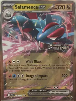 Pokemon TCG: Salamence ex 114/159 (Journey Together Stamped) - Image 1