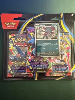 Pokemon TCG Phantasmal Flames 3 Pack Blister Pack Factory Sealed New - Image 1