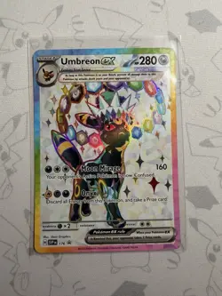Umbreon EX SV Black Star Promo 176 NM Pokemon TCG Prismatic Evolutions - Image 1