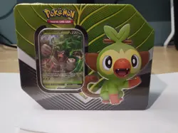 Pokemon TCG - Galar Partners Tin - Rillaboom V - 5 Packs - Read Description - Image 1