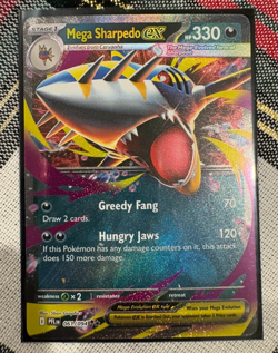 Pokemon TCG Mega Evolution Phantasmal Flames - Mega Sharpedo Ex 061/094 - Image 1