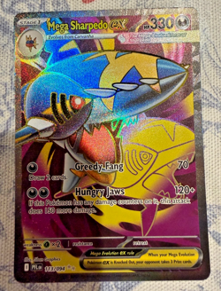 Pokemon TCG Mega Sharpedo ex 113/094 Me02: Phantasmal Flames Holo - Image 1