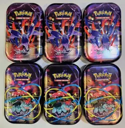Lot Of 27 Empty Pokemon TCG Mini Tins Various Sets Sword & Shield Mega Evolution - Image 2
