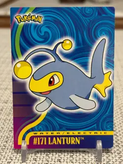 2001 Topps Pokemon Johto Series 1 #171 Lanturn (Blue Logo) LP - Image 1