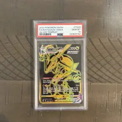 2022 POKEMON SWORD & SHIELD SILVER TEMPEST FULL ART RAYQUAZA VMAX PSA 10 Q1887 - Image 1