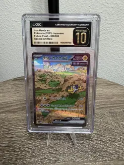 ✨✨ CGC Pristine 10 Iron Hands ex SAR 088/066 Japanese Pokemon Future Flash - Image 1