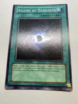 Yugioh Misprint Allure Of Darkness Limited Edition Super Rare RGBT-ENSE2 HP - Image 1