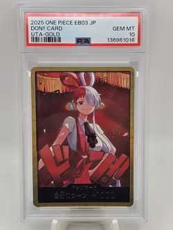 2025 One Piece JP EB03 Uta Gold Don!! PSA 10 - Image 1