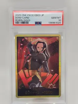 2025 One Piece JP EB03 Nico Robin Gold Don!! PSA 10 - Image 1