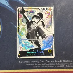 One Piece TCG Monkey D. Luffy ST29-001 Leader Alt Starter Deck Egghead Parallel - Image 1