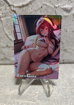 Rias Gremory Trading Card Waifu Goddess Story Anime Girl holo Karte Manga Full - Image 1