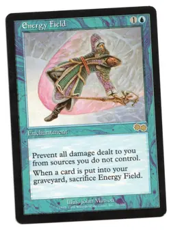 Magic the Gathering MTG Card: Energy Field 73/350 Urza's Saga Rare! EX - Image 1