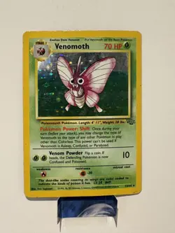 Venomoth 13/64 Jungle Holo Pokemon Trading Card Game - Image 1