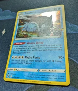 Blastoise 017/078 Pokemon Card Holo Pokemon Go Pokemon Trading Card Game TCG NM - Image 3