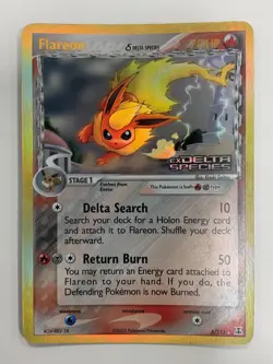 Flareon Pokemon Card - Holo Ex Delta Species 🔥 5/113 (2005) MINT ⚜ - Image 1