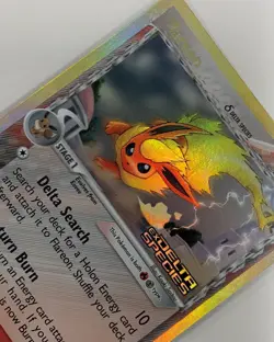 Flareon Pokemon Card - Holo Ex Delta Species 🔥 5/113 (2005) MINT ⚜ - Image 2