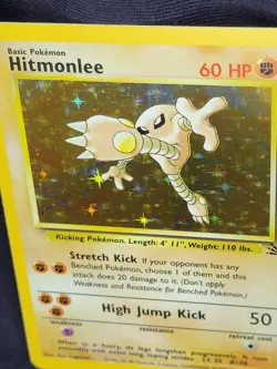 Pokemon TCG Hitmonlee Fossil Holo Rare Card 7/62 Pack FreshNear Mint - Image 4