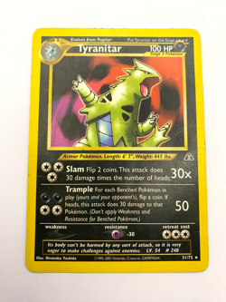 Pokemon Card - Tyranitar 31/75 Neo Discovery *HP* Rare - Image 1