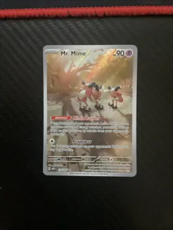 Mr. Mime Illustration Rare 179/165 Scarlet & Violet 151 NM English Pokemon Card - Image 1