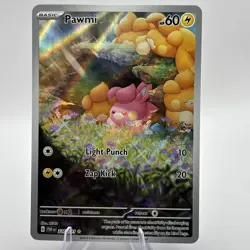 Pokemon Pawmi Sir TCG Illustration Rare Card 226/091 Paldean Fates NM - Image 1