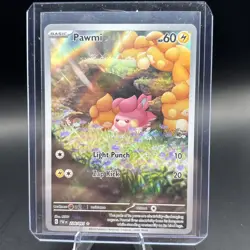 Pokemon Pawmi Sir TCG Illustration Rare Card 226/091 Paldean Fates NM - Image 3