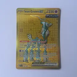 Iron Crown EX 216/162 Hyper Rare Gold SV05: Temporal Forces Pokemon TCG Card - Image 1