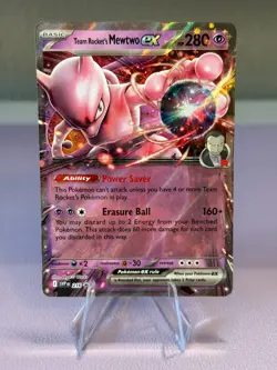 Team Rocket's Mewtwo ex 216 Sv: Scarlet & Violet Promo Cards Holo - Image 1