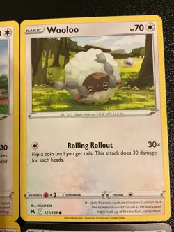 9 Wooloo Hop Dubwool pokemon cards mixed lot cute cards Rare holo All Different - Image 4
